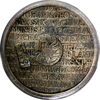 RUSSIA 1655 Yefimok C/M Saxony Taler 1619 PCGS XF40 D-7597 EX. W.FUCHS COLLECT.