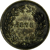 DENMARK MEDAL 1875 FOLHETS KAERLIGHED MIN BELONGING FULL OF LOVE MY REWARD (375)