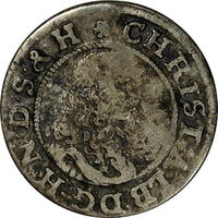 Germany States SCHLESWIG-HOLSTEIN-GOTTORP  Silver 1670 1/16 Thaler KM# 113 (34)