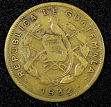 GUATEMALA Brass 1932 1 Centavo Royal British Mint 1st Year Type KM# 249 (22 830)