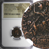ROMAN Gallus Half Centenionalis AD 351-354 /BATTLE Soldier Horse man NGC.(117)