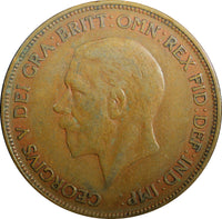 Great Britain George V Bronze 1929 1 Penny KM# 838  (23 336)