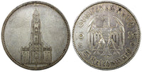 Germany - Third Reich 1934 F 5 Reichsmark 1st Anniversary - Nazi KM# 83 (22 301)
