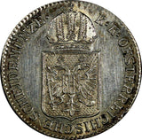 AUSTRIA Franz Joseph I (1848-1916)Silver 1849 A 6 Kreuzer Flashy KM#2200 (18076)