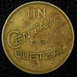 GUATEMALA Brass 1932 1 Centavo Royal British Mint 1st Year Type KM# 249 (22 824)