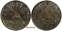 MEXICO Silver 1847 Go PM 1/2 Real Guanajuato Mint KM# 370.7 (14 632)