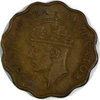 Cyprus George VI Bronze 1944 1 Piastre KM# 23a (20 260 )