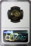 DOMINICAN REPUBLIC 2015 10 Pesos NGC MS65 MELLA  Poland Mint KM# 106 (029)