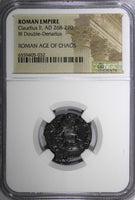 ROMAN EMPIRE Claudius II AD 268-270 BI Double-Denarius /Felicitas NGC (032)