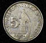 GUATEMALA Silver 1947 5 Centavos Guatemala City Mint HIGH GRADE KM# 238.1 (761)