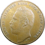 SWEDEN Carl XV Adolf  Bronze 1871 2 Öre UNC KM# 706 (23 014)