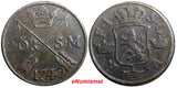 SWEDEN COPPER  Frederick I 1749 2 Ore,S.M.Struck at Avesta Mint . KM# 437 (2339)