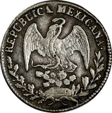 Mexico Silver 1842/3 D RM 1/2 Real OVERDATE Durango Mint KM# 370.3 (15 473)