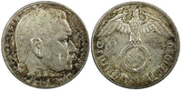 Germany - Third Reich Silver 1939 A 2 Reichs Mark Hindenburg KM# 93 (22 332)