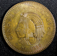 Mexico ESTADOS UNIDOS MEXICANOS Bronze 1956 50 Centavos ch.UNC KM# 450 (23 890)