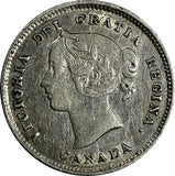 CANADA Victoria Silver 1892  5 Cents Mintage-860,000 BETTER DATE KM# 2