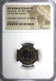 Roman Maximian,AD286-310 AE Post-Ref.Radiate / Victory From Jupiter NGC (014)