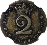 Great Britain George III 1786 2 Pence Maundy NGC MS61 1 GRADED HIGHER KM# 595(1)