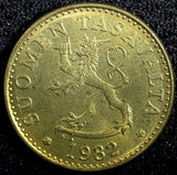FINLAND Aluminum-Bronze 1982 K 20 Penniä 22mm UNC KM# 47 (23 539)