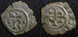 SICILY Italian states Manfred (1258-1266) Billon 1 Denaro 0.62g. (23 781)