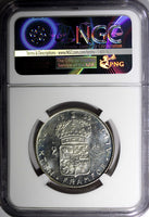 SWEDEN Gustaf VI Silver 1959 TS 2 Kronor NGC MS64 KM# 827 (015)