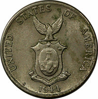 Philippines U.S. Administration Copper-Nickel 1944 S 5 Centavos KM# 180a