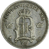 Sweden Oscar II Silver 1896 EB 10 Öre KM# 755 (17 828)