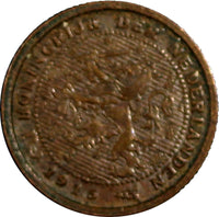 Netherlands Wilhelmina I Bronze 1915 1/2 Cent  KM# 138 (6455)