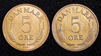 Denmark Frederik IX Bronze 1972 5 Ore UNC .KM# 848.1 RANDOM PICK (1 Coin)