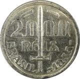 Brazil Silver 1935 2000 Reis Duke of Caxias 1 YEAR TYPE KM# 535 (22 311)