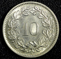Switzerland Copper-Nickel 1969 B 10 Rappen  KM# 27 (23 893)