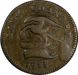 Isle Of Man Copper 1733 1 Penny Mintage-72,000 28mm .ch.VF Condit KM# 5 (17 783)