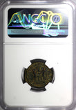 Roman Maximian,AD286-310 AE Post-Ref.Radiate / Victory From Jupiter NGC (014)