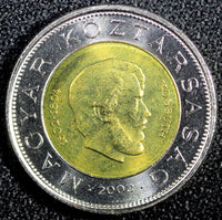 HUNGARY Bi-Metallic Lajos Kossuth 2002 BP 100 Forint GEM BU KM# 760 (23 872)