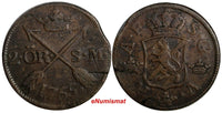 SWEDEN Adolf Frederick (1751-1771) Copper 1765 S.M. 2 Ore KM#461 (15 122)