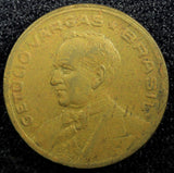 BRAZIL Getúlio Dornelles Vargas 1944 20 Centavos WWII Issue KM# 556a (23 066)