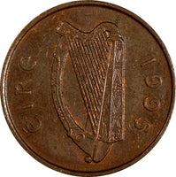 Ireland Republic Copper Plated Steel 1995 2 Pence (magnetic) KM# 21a (17 516)
