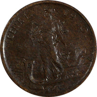 Italy Vittorio Emanuele III Bronze 1910 R 1 Centesimo BETTER DATE KM# 40 (814)