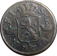 SWEDEN COPPER  Frederick I 1749 2 Ore,S.M.Struck at Avesta Mint . KM# 437 (2339)