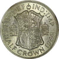 Great Britain George VI Silver 1946 1/2 Crown aUNC/UNC KM# 856 (22 090)