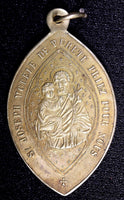 Religious Catholic Medal 1830  Virgin Mary .St Joseph Modèle Pureté 28mm x 48 mm