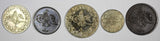 Egypt LOT OF 5 COINS Muhammad V  1909-1914 1/20 ,5/10,1/10,1/40,2/10 Qirsh (719)
