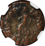 EASTERN ROMAN Theodosius I,AD 379-395 AE4 NUMMUS /VICTORY ANGEL NGC (555)