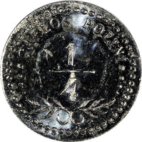 COSTA RICA COFFEE TOKEN CARLOS POLINI FERNANDEZ  LA CASCADA  1/4 LION BU  (144)