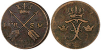 Sweden Frederick I Copper 1741 1 Ore, S.M. 29.75 mm KM# 416.1 (21 160)