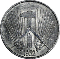 Germany - Democratic Republic (DDR) 1952 A 5 Pfennig KM# 6 (19 858)
