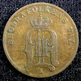 Sweden Oscar II Bronze 1883 1 Öre  Large letters KM# 750  (23 158)