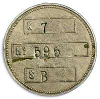 NETHERLANDS EAST INDIES Post Office Savings Bank (Postspaarbank) Token 30mm