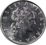 Italy Stainless Steel 1971 50 Lire 24.8 mm BU KM# 95.1 (21 314)