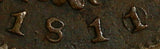 Russia Copper 1811/0 SPB MK 1 Kopeck OVERDATE RARE C# 117.6.Bit-589 (R) (18 767)